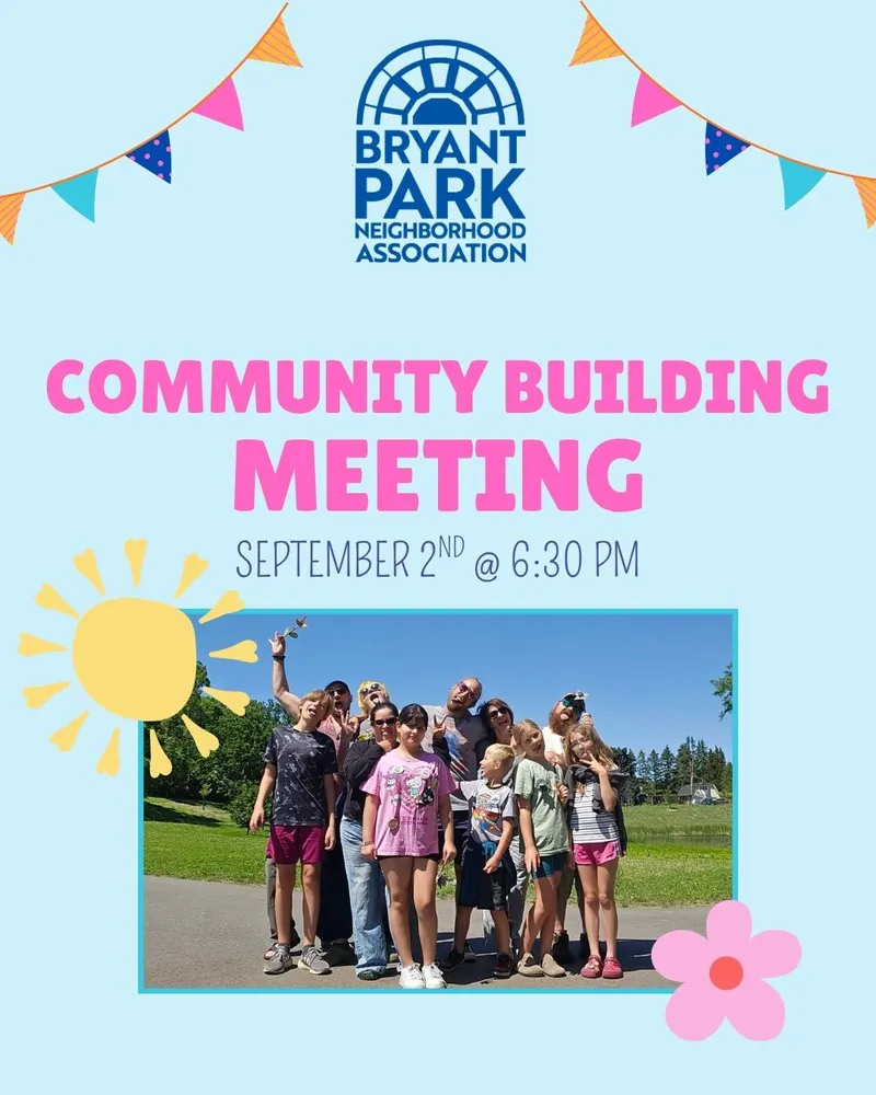 Flyer for Community Building Meeting